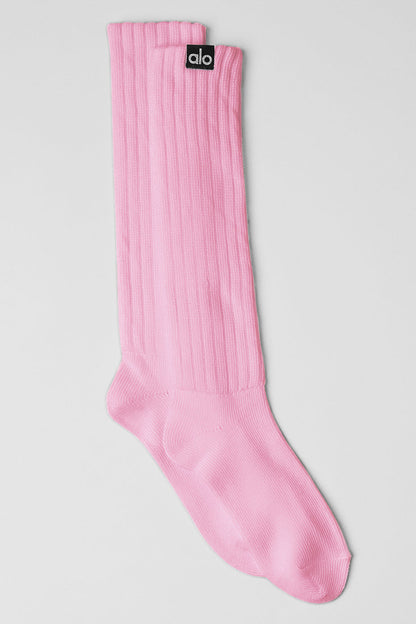 Unisex Scrunch Sock — Sweet Pink