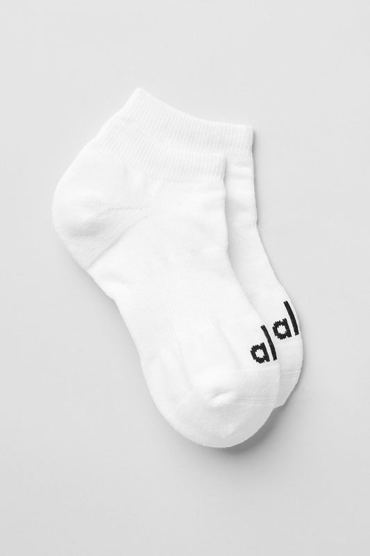 Unisex Street Sock — White/Black