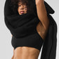 Merino Wool Oversized Scarf — Black
