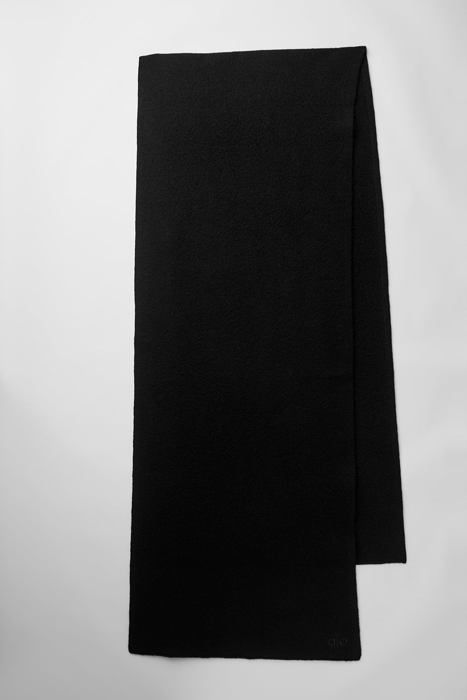 Merino Wool Oversized Scarf — Black
