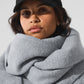 Merino Wool Oversized Scarf — Hazy Heather Grey