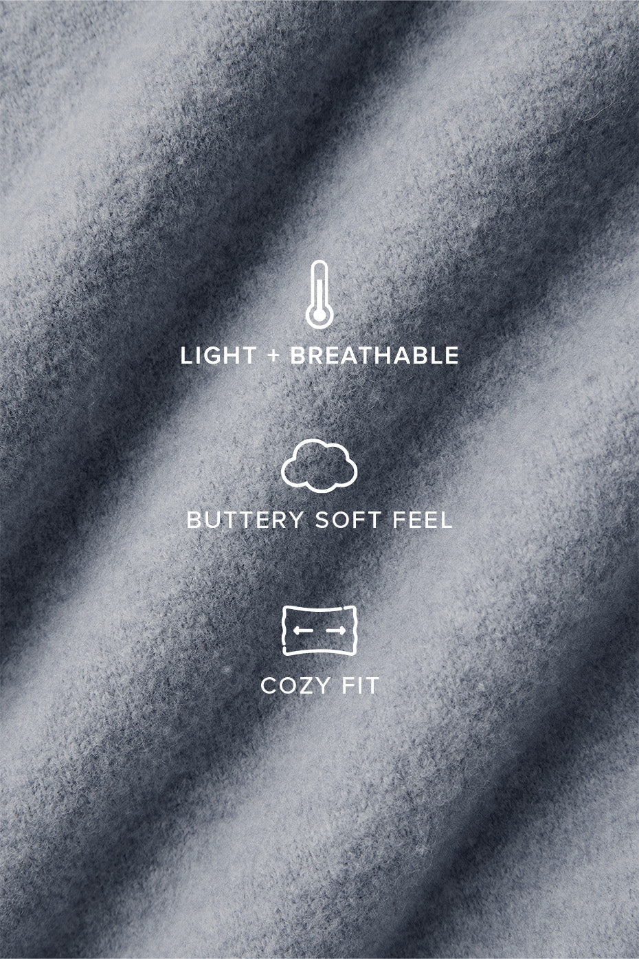 Merino Wool Oversized Scarf — Hazy Heather Grey
