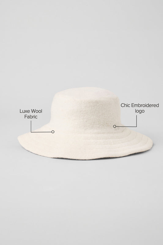 Merino Wool Bucket Hat — Ivory