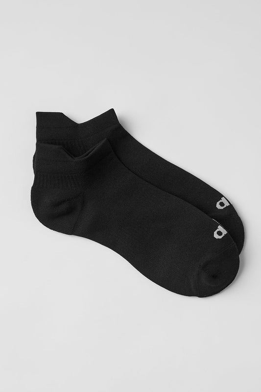 Unisex Performance Tab Sock — Black/Titanium