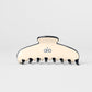 Outline Claw Clip — Macadamia/Black