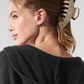 Outline Claw Clip — Macadamia/Black