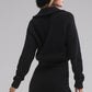 Courchevel Cashmere Faux Fur Beanie — Black