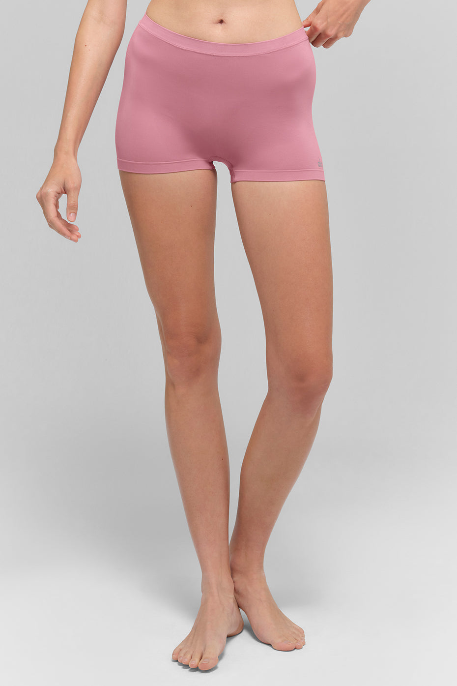 Sheer Glow Boyshort — Pink Wild Rose