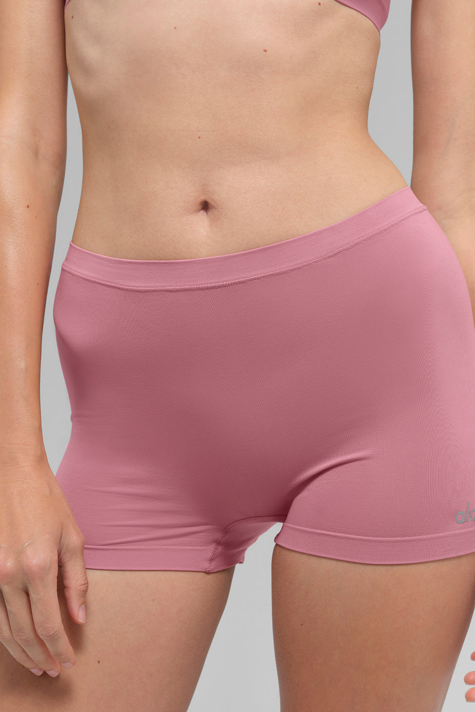 Sheer Glow Boyshort — Pink Wild Rose