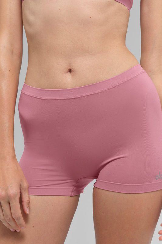 Sheer Glow Boyshort — Pink Wild Rose