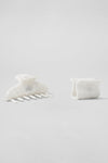 Effortless Claw Clip (2 — Pack) — White Pearl