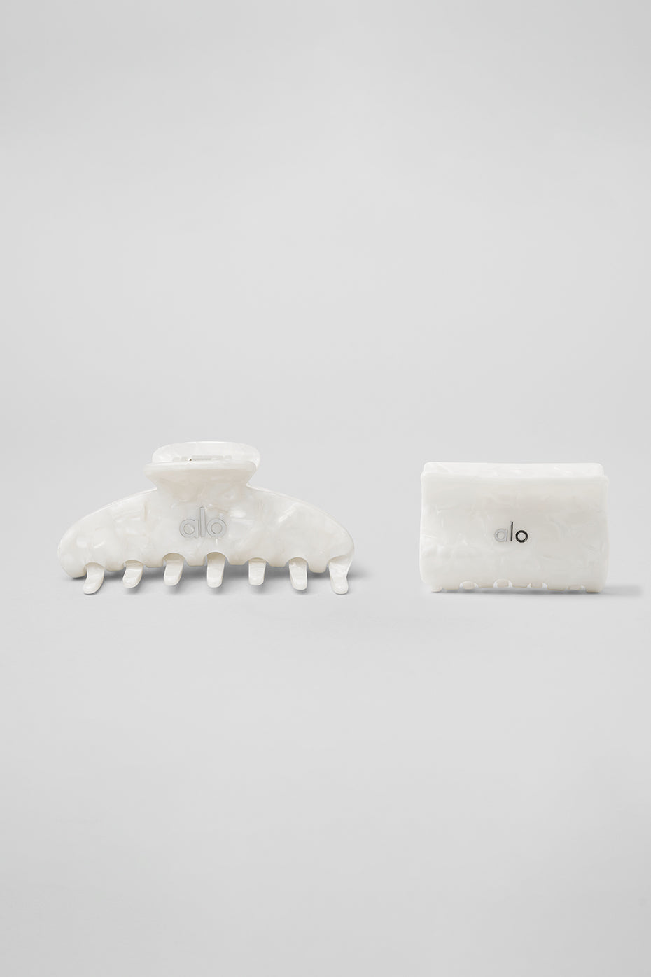 Effortless Claw Clip (2 — Pack) — White Pearl