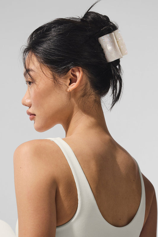 Effortless Claw Clip (2 — Pack) — White Pearl