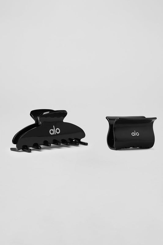 Effortless Claw Clip (2 — Pack) — Black