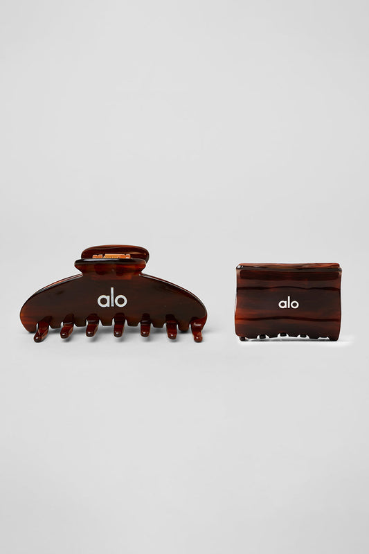 Effortless Claw Clip (2 — Pack) — Brown Tortoise