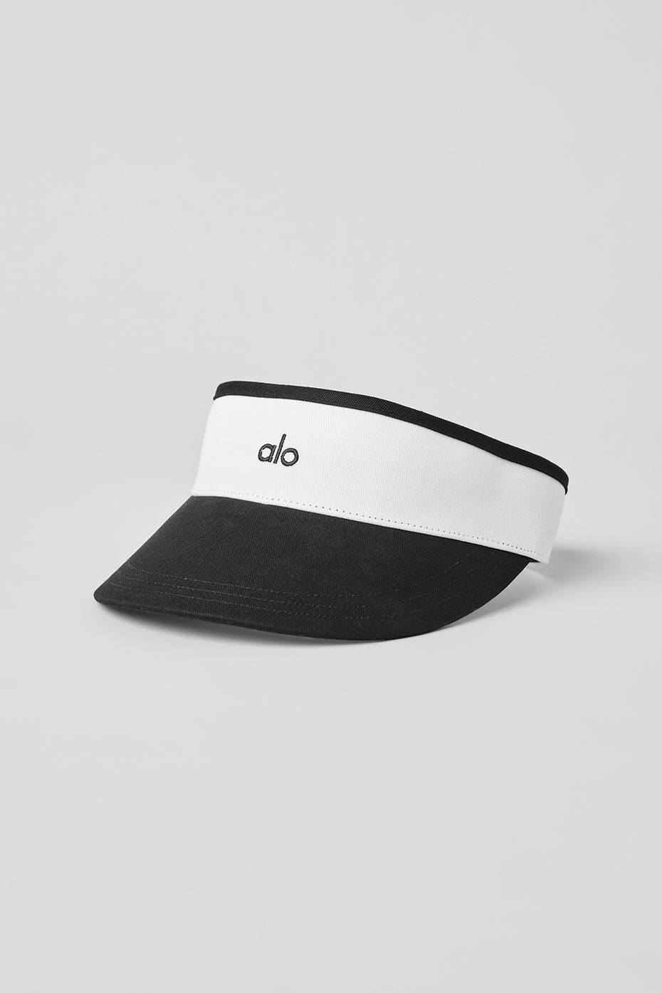 Colorblock Visor — Black/White