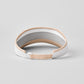 Colorblock Visor — Macadamia/White