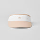 Colorblock Visor — Macadamia/White