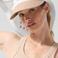 Colorblock Visor — Macadamia/White