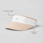 Colorblock Visor — Macadamia/White