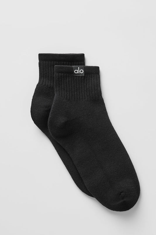 Quarter Crew Street Sock — Black