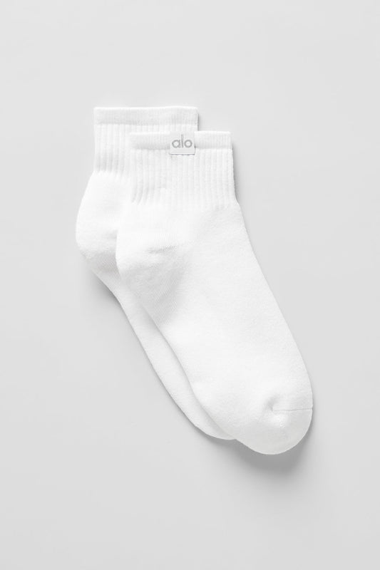 Quarter Crew Street Sock — White