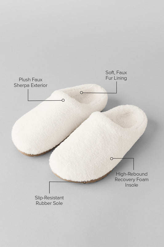 Sherpa Recovery Slipper — Ivory