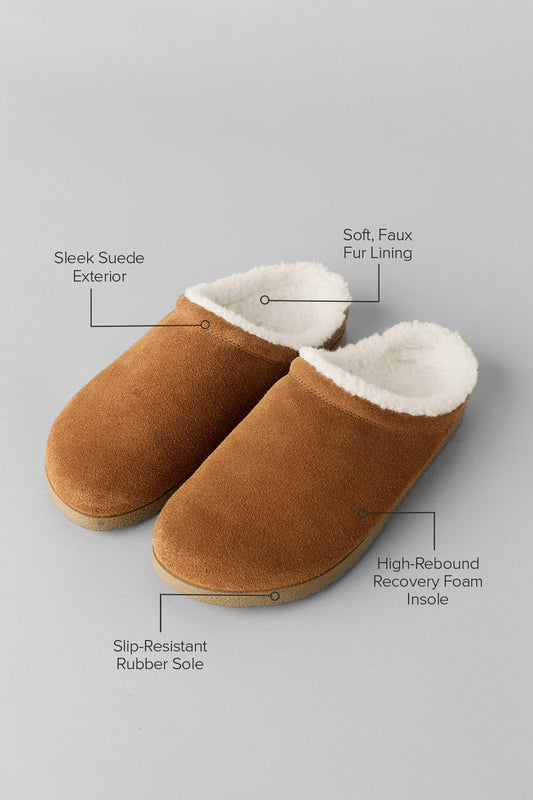 Recovery Slipper — Saddle/Ivory