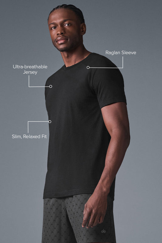 Triumph Raglan Tee — Black