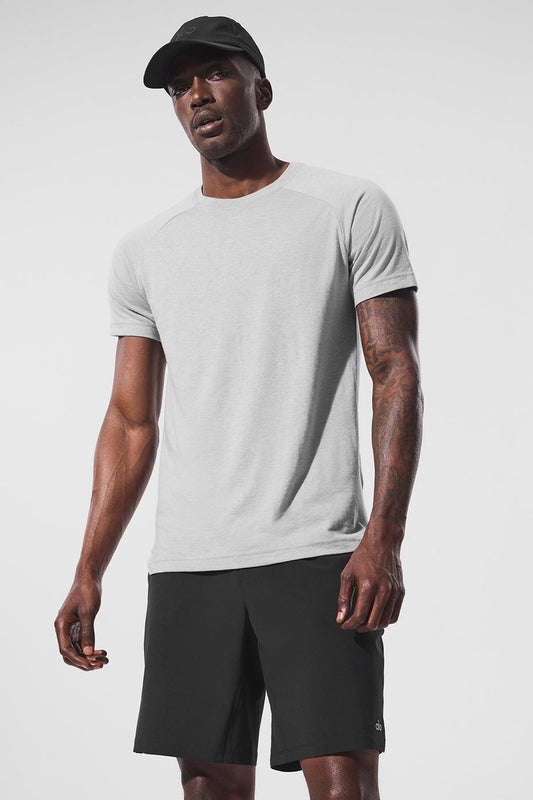 Triumph Raglan Tee — Athletic Heather Grey