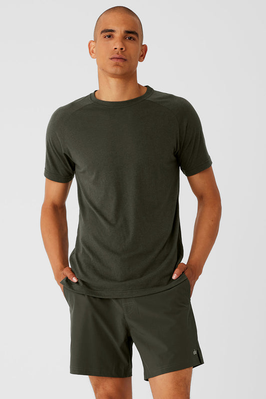 Triumph Raglan Tee — Stealth Green