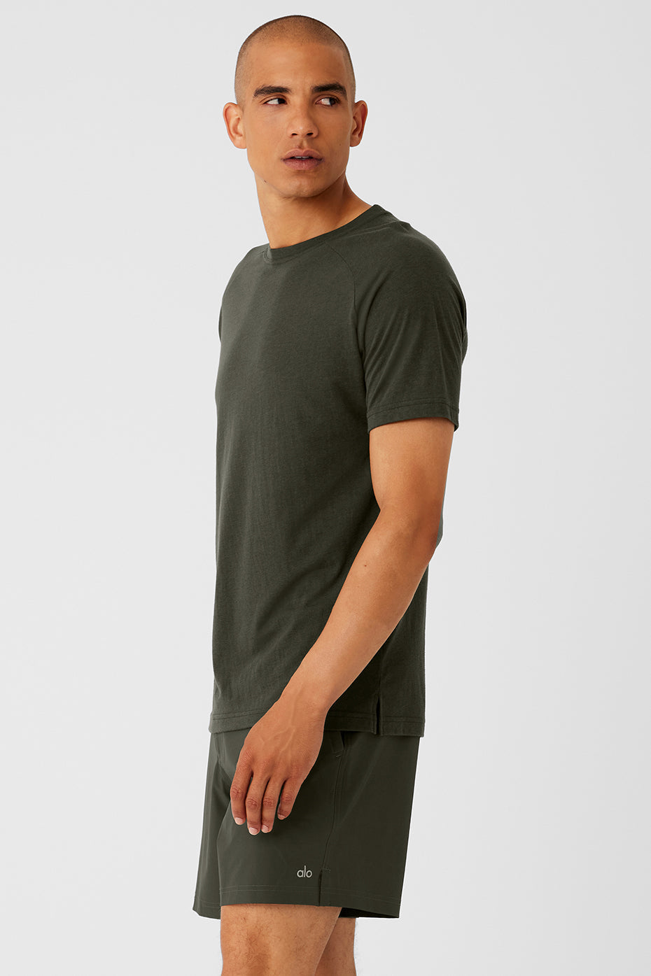 Triumph Raglan Tee — Stealth Green