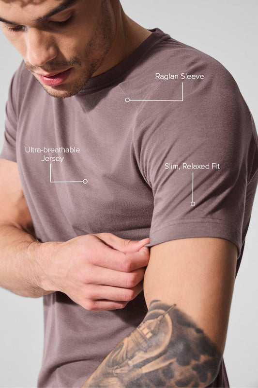 Triumph Raglan Tee — Mushroom