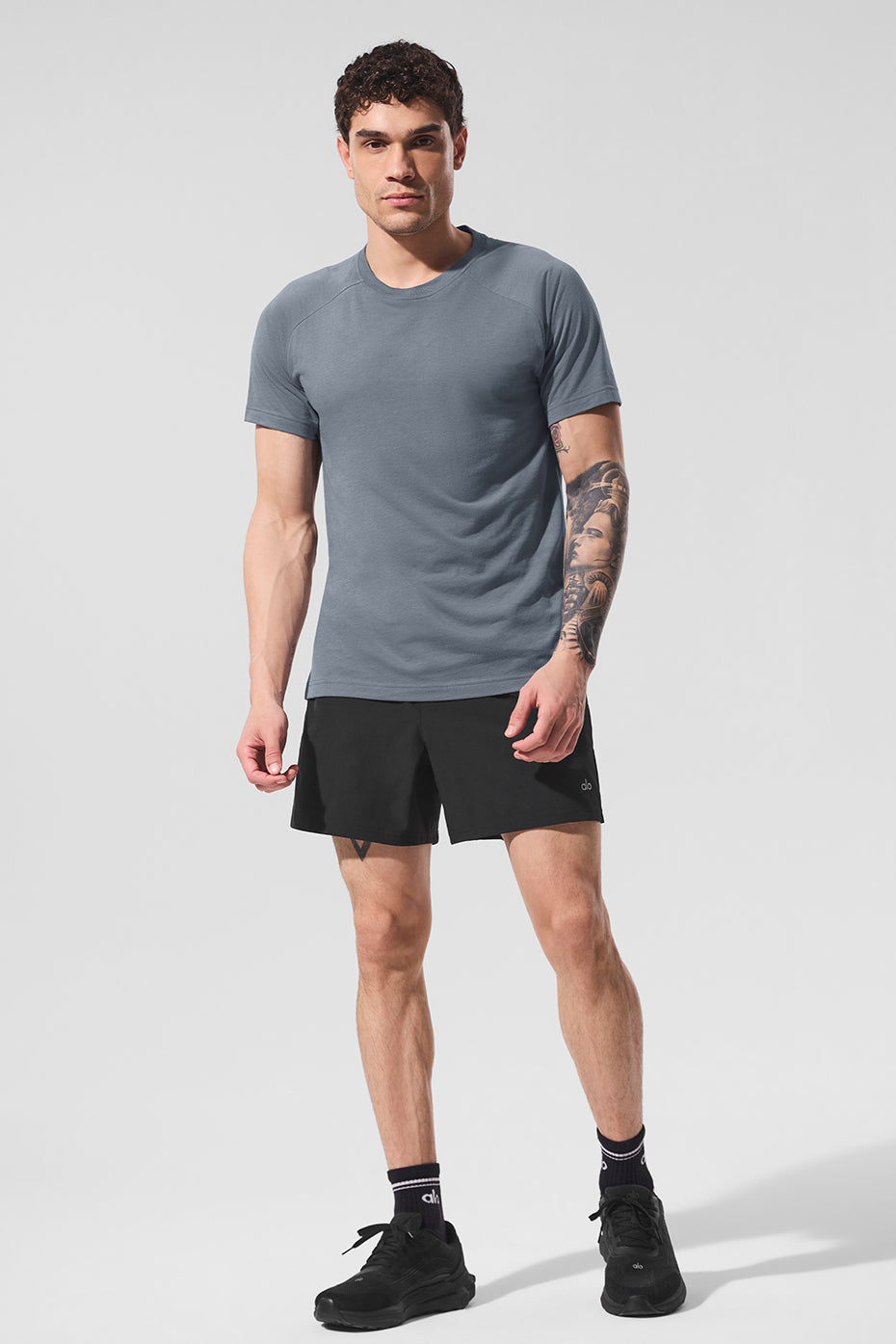 Triumph Raglan Tee — Steel Grey