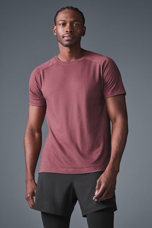 Triumph Raglan Tee — Burgundy Truffle