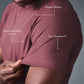Triumph Raglan Tee — Burgundy Truffle