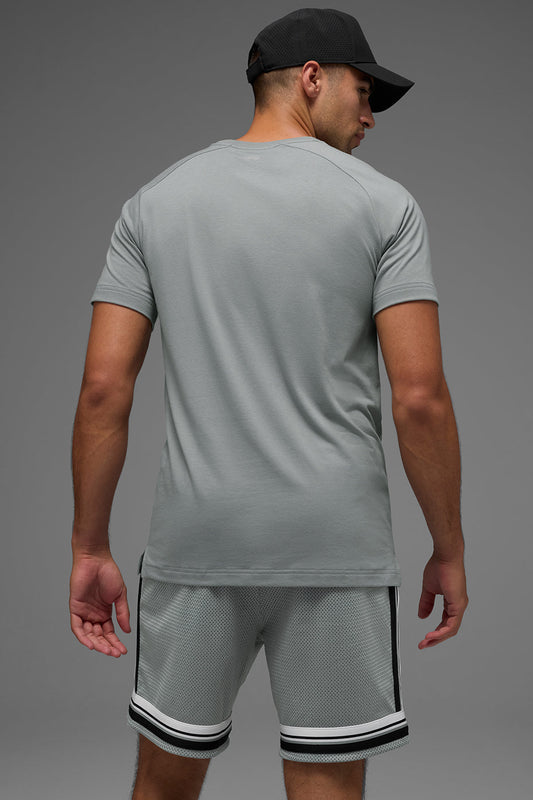 Triumph Raglan Tee — Lunar Grey