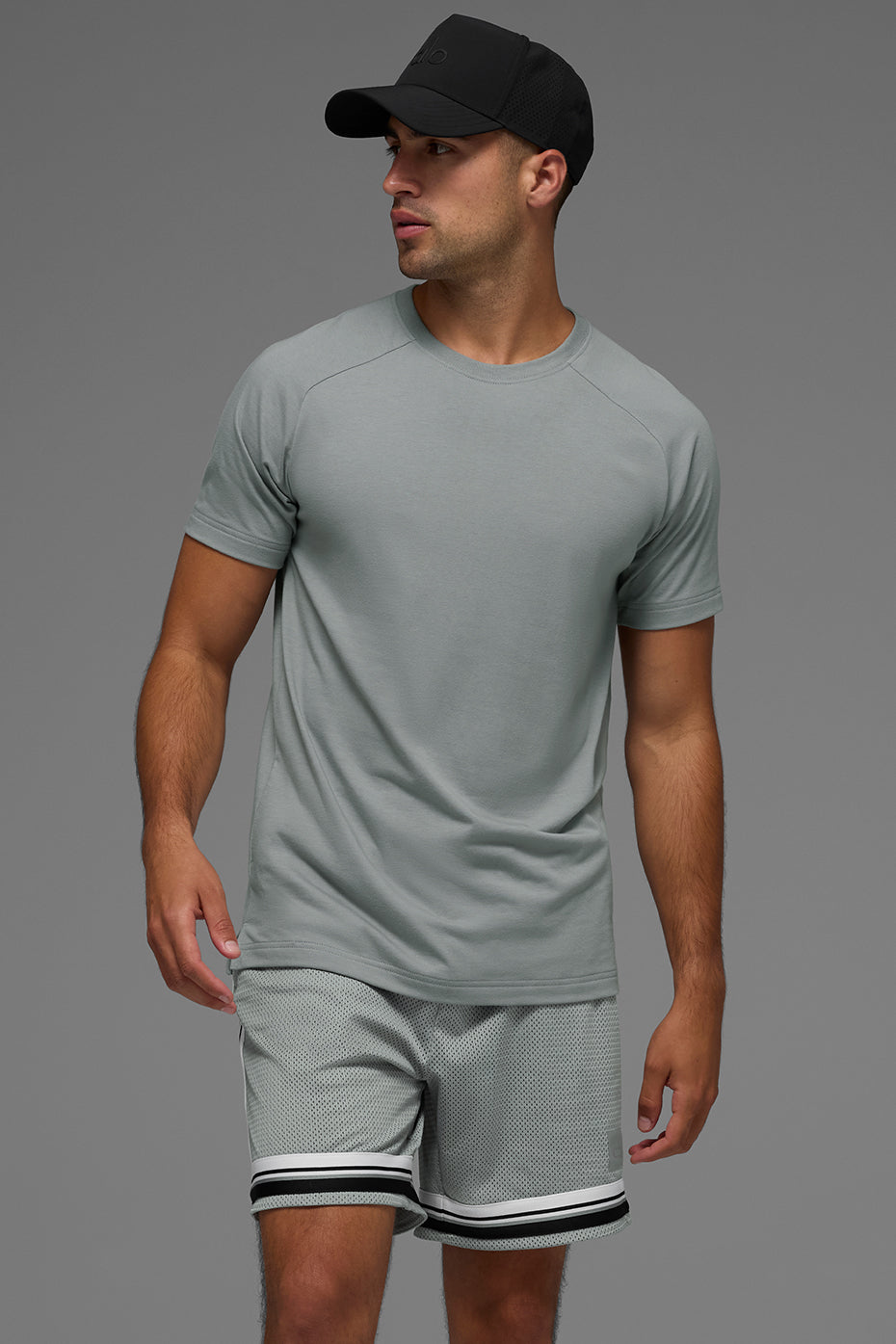 Triumph Raglan Tee — Lunar Grey