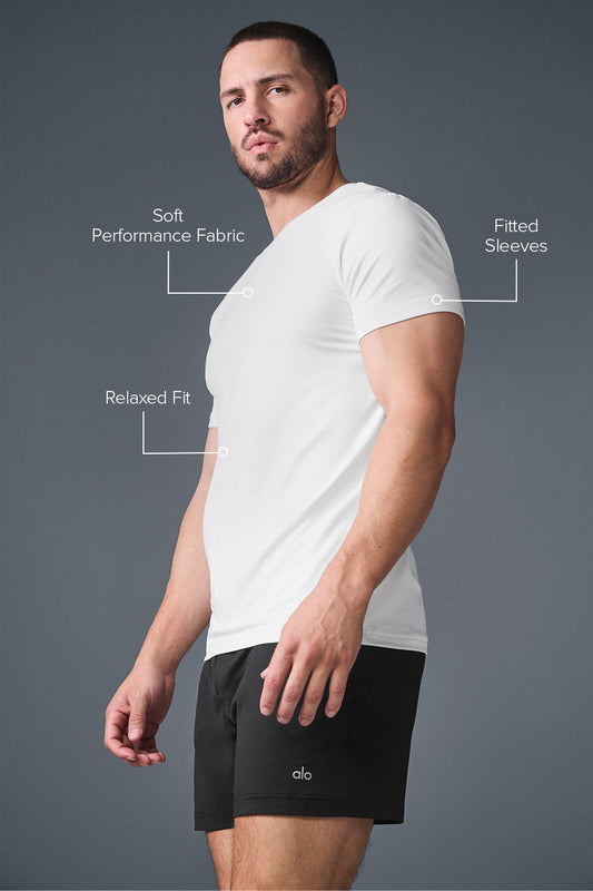 Conquer Reform Crewneck Shorts‑Sleeve — White
