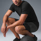 Conquer Reform Crewneck Shorts‑Sleeve — Black