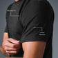 Conquer Reform Crewneck Shorts‑Sleeve — Black