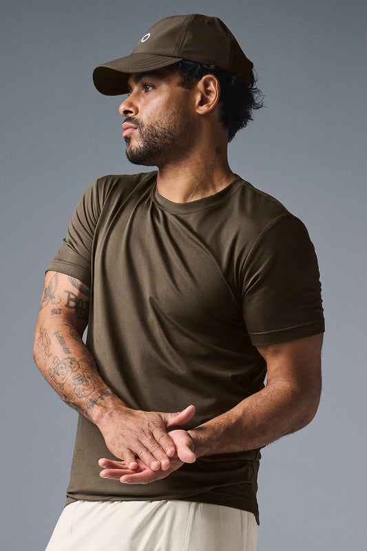 Conquer Reform Crewneck Shorts‑Sleeve — Espresso