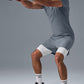 Conquer Reform Crewneck Shorts‑Sleeve — Steel Grey