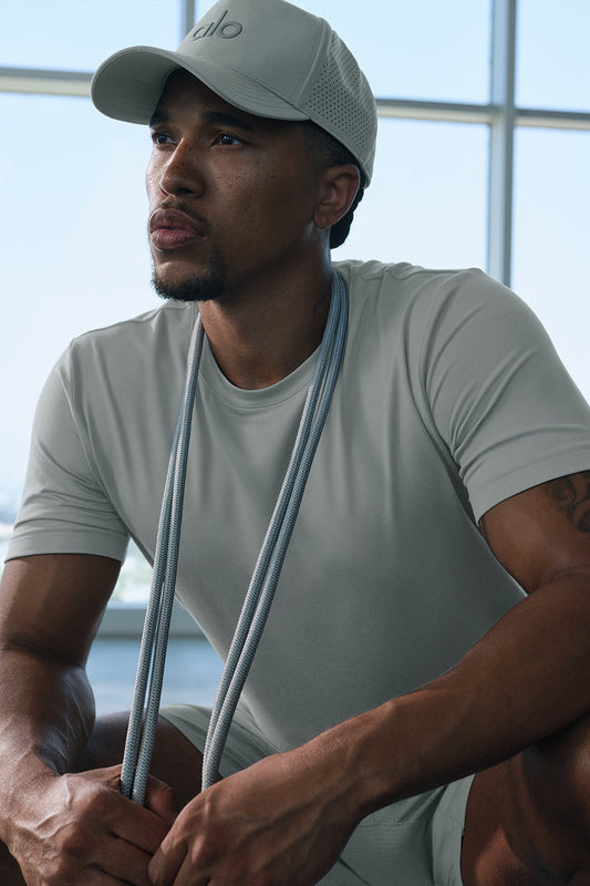 Conquer Reform Crewneck Shorts‑Sleeve — Lunar Grey
