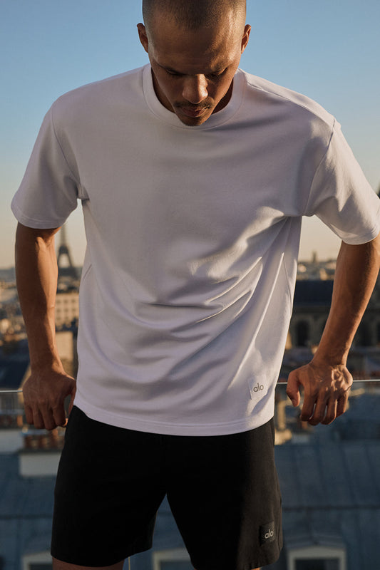 Double Take Shorts‑Sleeve — White