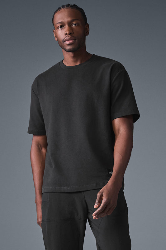 Double Take Shorts‑Sleeve — Black
