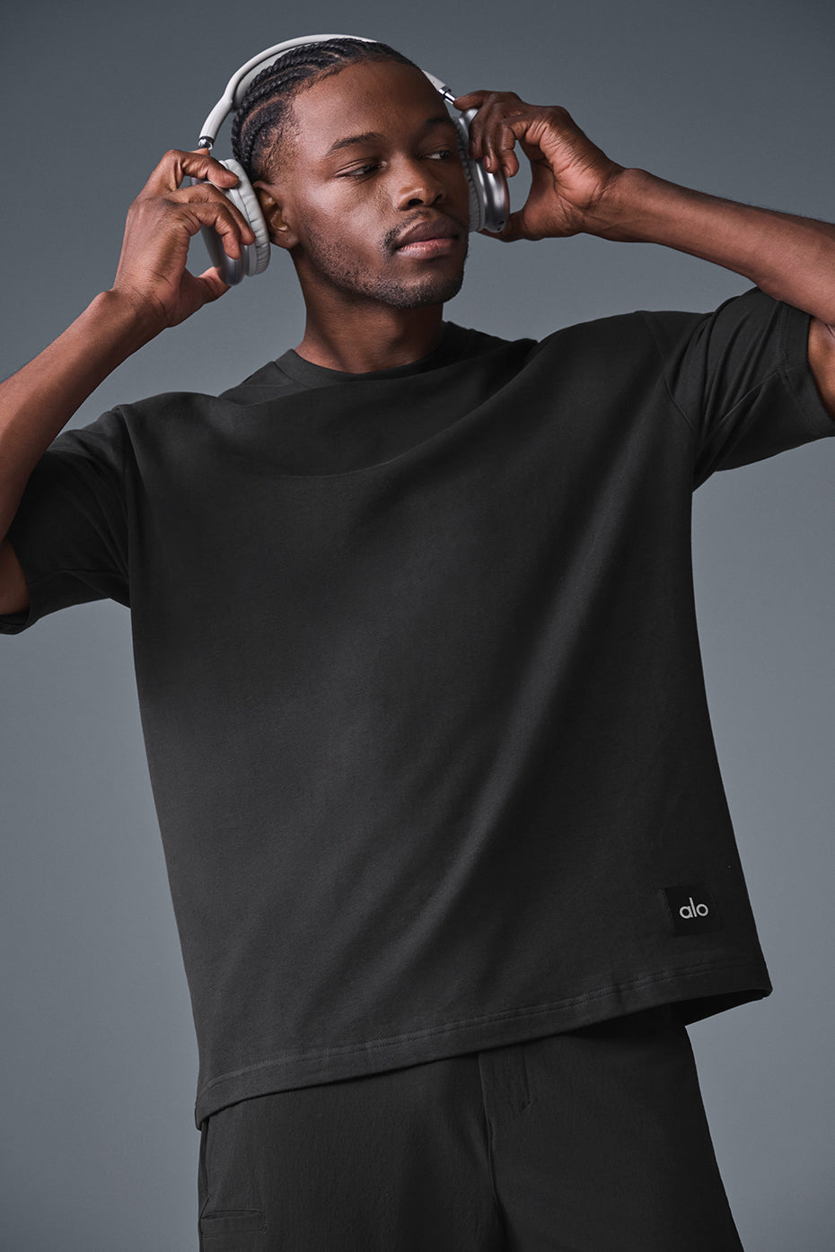 Double Take Shorts‑Sleeve — Black
