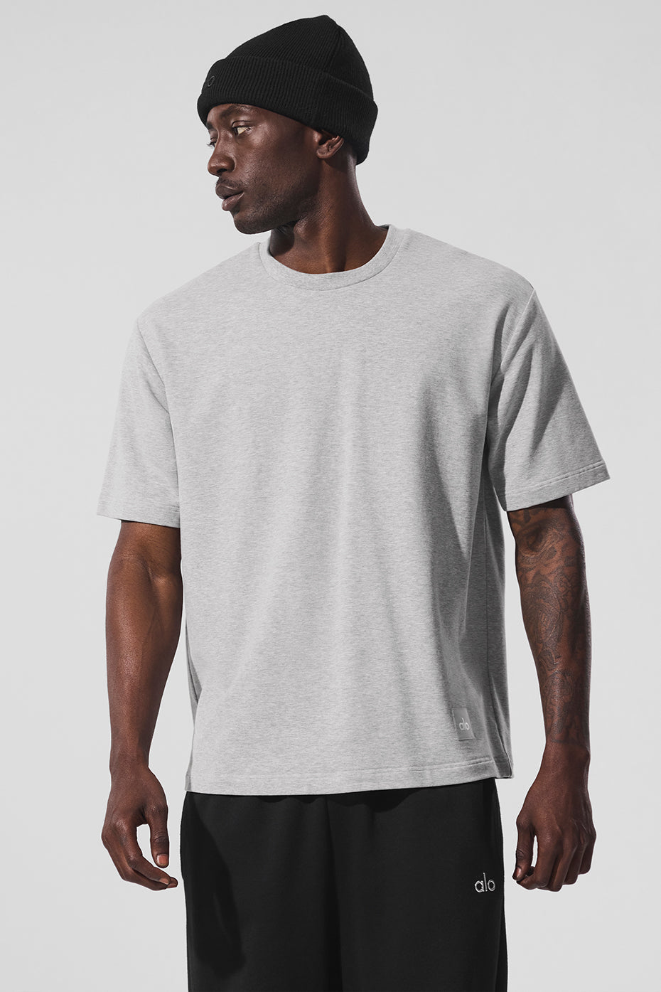 Double Take Shorts‑Sleeve — Athletic Heather Grey