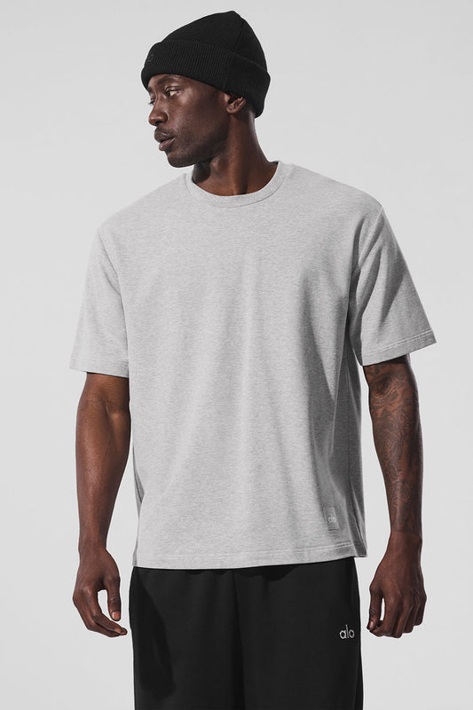 Double Take Shorts‑Sleeve — Athletic Heather Grey