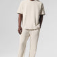 Double Take Shorts‑Sleeve — Bone